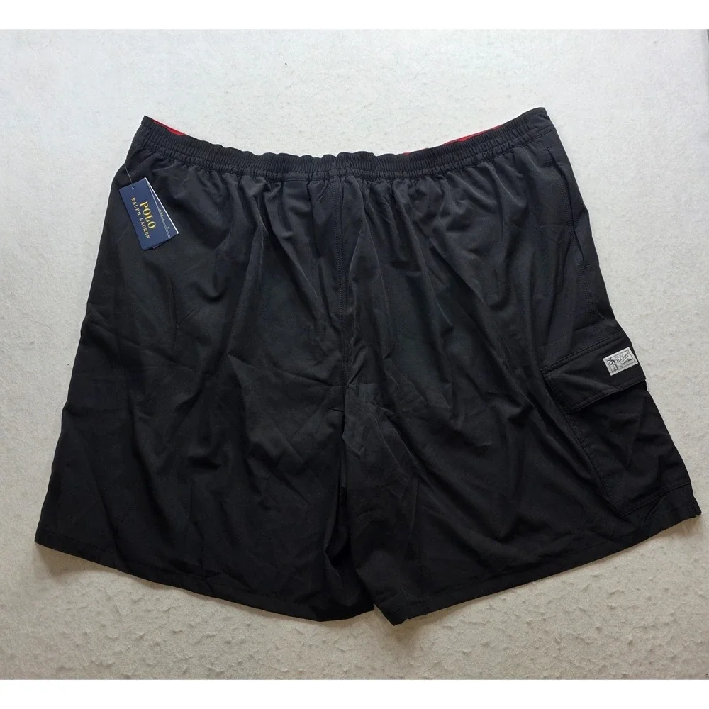 Polo Ralph Lauren 711858958003 Men's Black Swim Shorts. NWT. Size 5XB